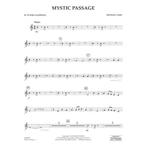 Mystic Passage - Bb Tenor Saxophone