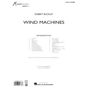 Wind Machines - Conductor Score (Full Score)