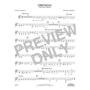Orenda! (The Power Within) - Bb Bass Clarinet