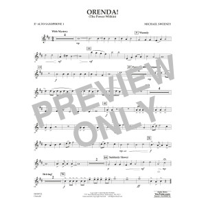 Orenda! (The Power Within) - Eb Alto Saxophone 1