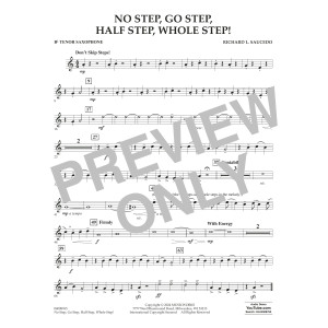 No Step, Go Step, Half Step, Whole Step! - Bb Tenor Saxophone