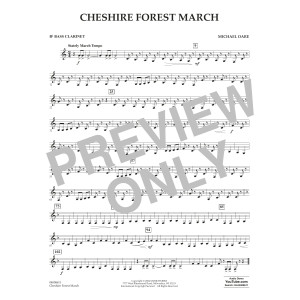 Cheshire Forest March - Bb Bass Clarinet