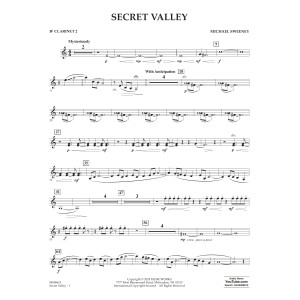 Secret Valley - Bb Clarinet 2