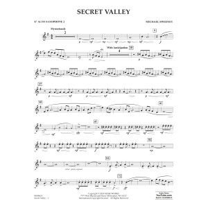 Secret Valley - Eb Alto Saxophone 2