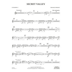 Secret Valley - Bb Trumpet 1
