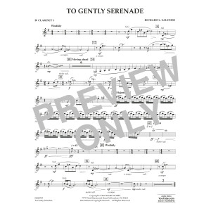 To Gently Serenade - Bb Clarinet 1