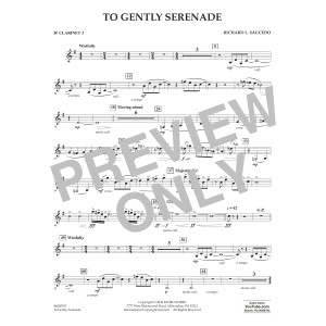 To Gently Serenade - Bb Clarinet 3