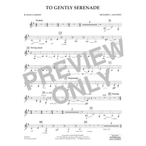 To Gently Serenade - Bb Bass Clarinet