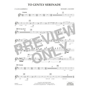 To Gently Serenade - Eb Alto Saxophone 1