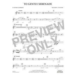 To Gently Serenade - Bb Tenor Saxophone