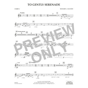 To Gently Serenade - F Horn 2
