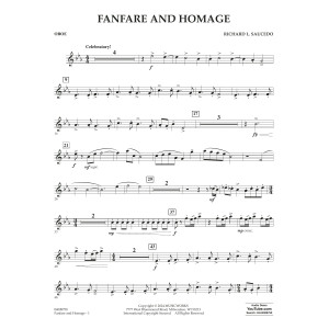Fanfare and Homage - Oboe