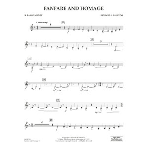 Fanfare and Homage - Bb Bass Clarinet