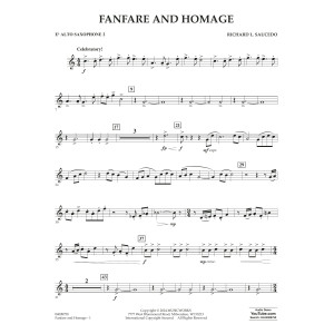 Fanfare and Homage - Eb Alto Saxophone 2