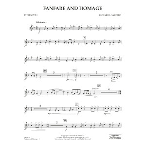 Fanfare and Homage - Bb Trumpet 1