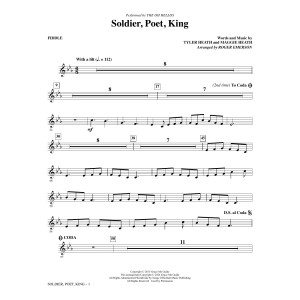 Soldier, Poet, King (arr. Roger Emerson) - Fiddle