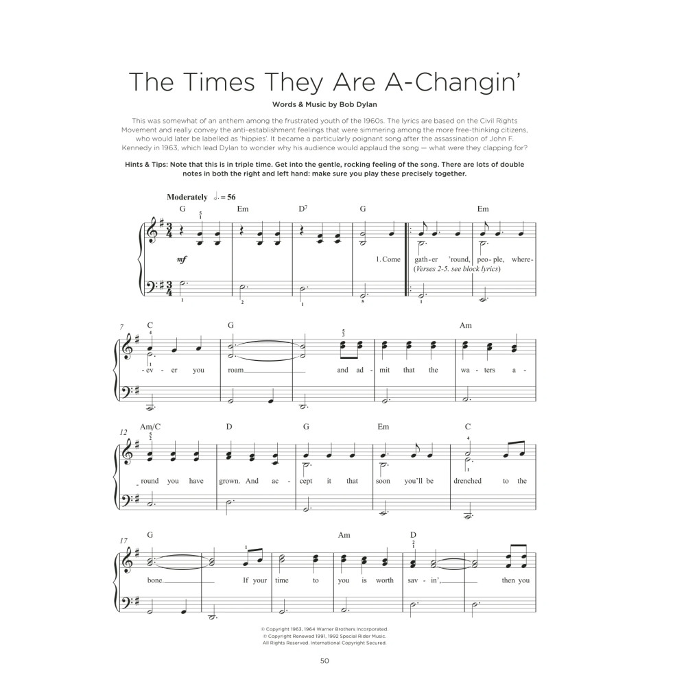 The Times They Are A-Changin'