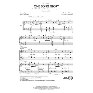 One Song Glory (from Rent) (arr. Mark Brymer)