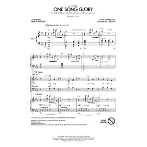 One Song Glory (from Rent) (arr. Mark Brymer)