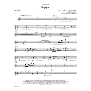 Ripple (from Spirited) (arr. Mark Brymer) - Bb Trumpet 1