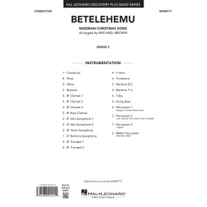 Betelehemu (arr. Michael Brown) - Full Score