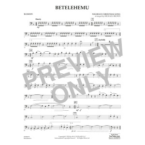 Betelehemu (arr. Michael Brown) - Bassoon