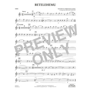 Betelehemu (arr. Michael Brown) - Oboe