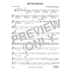 Betelehemu (arr. Michael Brown) - Bb Bass Clarinet