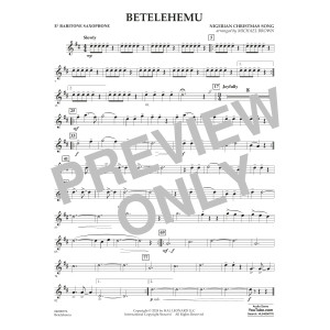 Betelehemu (arr. Michael Brown) - Eb Baritone Saxophone