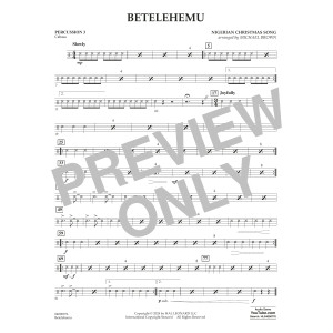 Betelehemu (arr. Michael Brown) - Percussion 3