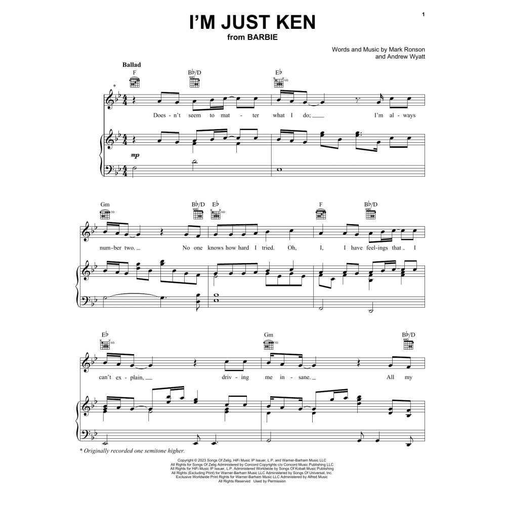 I'm Just Ken (from Barbie) (Full version)