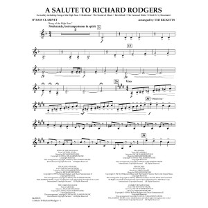 A Salute To Richard Rodgers (arr. Ted Ricketts) - Bb Bass Clarinet