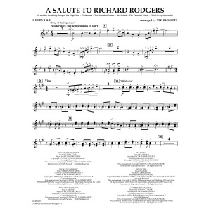 A Salute To Richard Rodgers (arr. Ted Ricketts) - F Horn 1 & 2