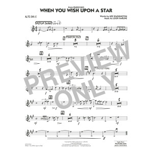 When You Wish Upon A Star (Key: C) (arr. Chuck Israels) - Alto Sax 2