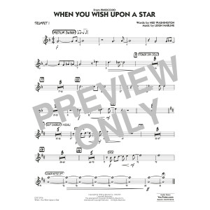 When You Wish Upon A Star (Key: C) (arr. Chuck Israels) - Trumpet 1