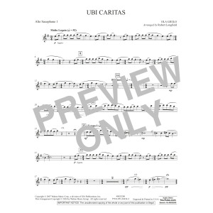 Ubi Caritas (arr. Robert Longfield) - Eb Alto Saxophone 1