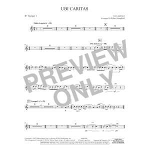Ubi Caritas (arr. Robert Longfield) - Bb Trumpet 1
