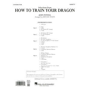 Selections from How To Train Your Dragon (arr. Johnnie Vinson) - Conductor Score (Full Score)