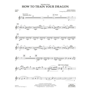 Selections from How To Train Your Dragon (arr. Johnnie Vinson) - Pt.1 - Oboe