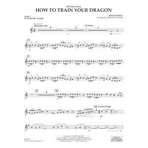Selections from How To Train Your Dragon (arr. Johnnie Vinson) - Pt.1 - Bb Clarinet/Bb Trumpet