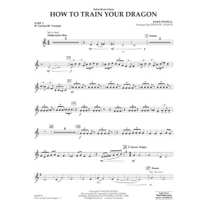 Selections from How To Train Your Dragon (arr. Johnnie Vinson) - Pt.2 - Bb Clarinet/Bb Trumpet