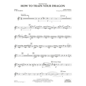 Selections from How To Train Your Dragon (arr. Johnnie Vinson) - Pt.2 - Eb Alto Saxophone