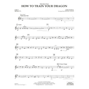 Selections from How To Train Your Dragon (arr. Johnnie Vinson) - Pt.5 - Eb Baritone Saxophone