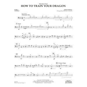 Selections from How To Train Your Dragon (arr. Johnnie Vinson) - Pt. 5 - Cello/Bass