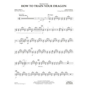 Selections from How To Train Your Dragon (arr. Johnnie Vinson) - Percussion 1