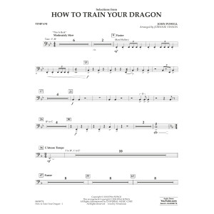 Selections from How To Train Your Dragon (arr. Johnnie Vinson) - Timpani