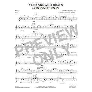 Ye Banks And Braes O' Bonnie Doon (arr. Michael Sweeney) - Pt.1 - Flute