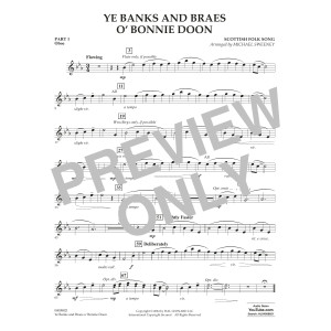 Ye Banks And Braes O' Bonnie Doon (arr. Michael Sweeney) - Pt.1 - Oboe
