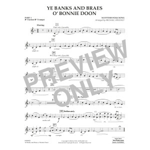 Ye Banks And Braes O' Bonnie Doon (arr. Michael Sweeney) - Pt.1 - Bb Clarinet/Bb Trumpet