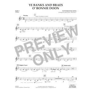 Ye Banks And Braes O' Bonnie Doon (arr. Michael Sweeney) - Pt.3 - F Horn